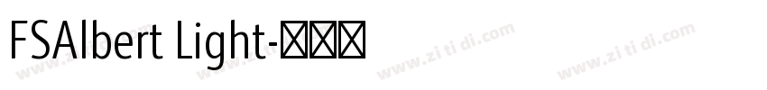 FSAlbert Light字体转换
